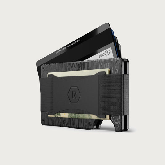 Ridge Wallet - Black Damascus