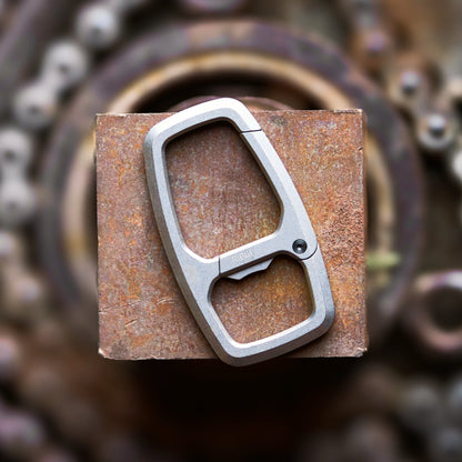 Dual Chamber Carabiner  - Stonewashed Titanium