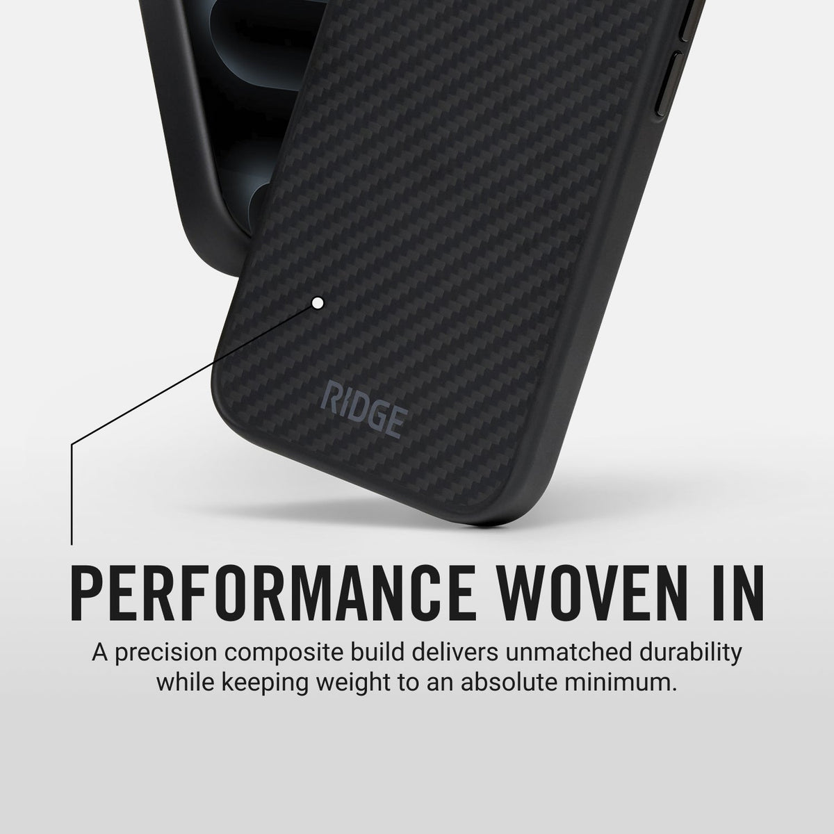 Ridge Phone Case - Carbon - iPhone 16