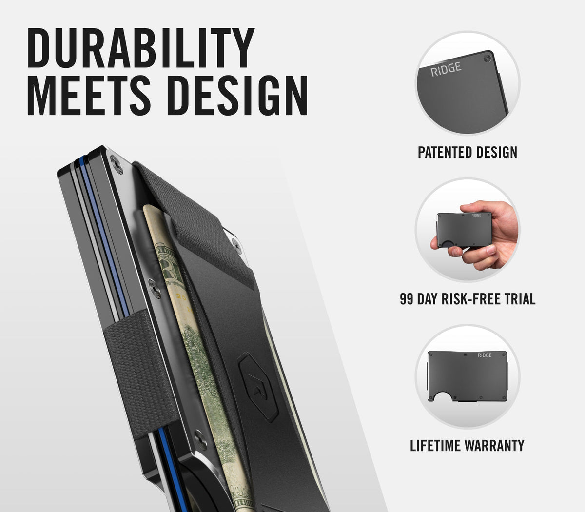 Ridge Wallet - Baltimore Ravens - Carbon Fiber 3k