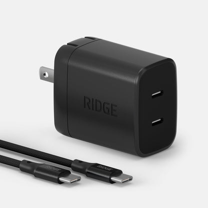 Wall Charger Set - 45W - Matte Black