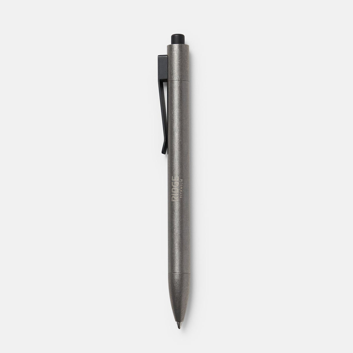 Ridge Click Pen - Stonewashed Titanium