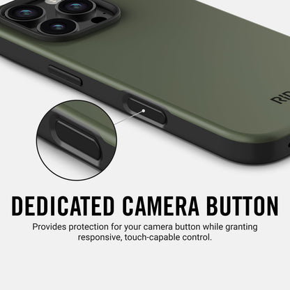 Ridge Phone Case - Matte Olive - iPhone 16