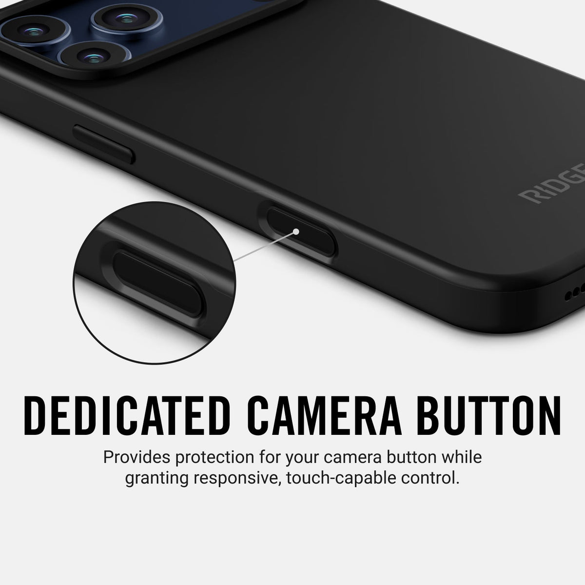 Ridge Phone Case - Matte Black - iPhone 17 Pro
