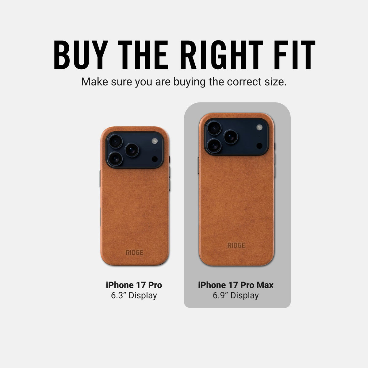 Ridge Phone Case - Tobacco Brown - iPhone 17 Pro Max